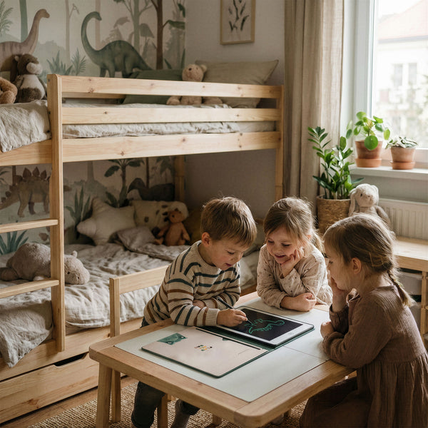 Outlet - Tablet Graficzny z kartami pracy do rysowania - KidBook - Dino