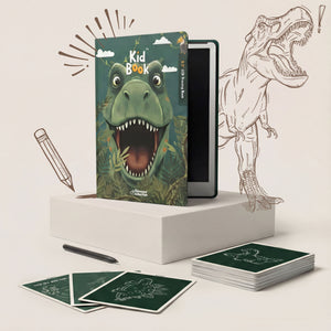 Outlet - Tablet Graficzny z kartami pracy do rysowania - KidBook - Dino